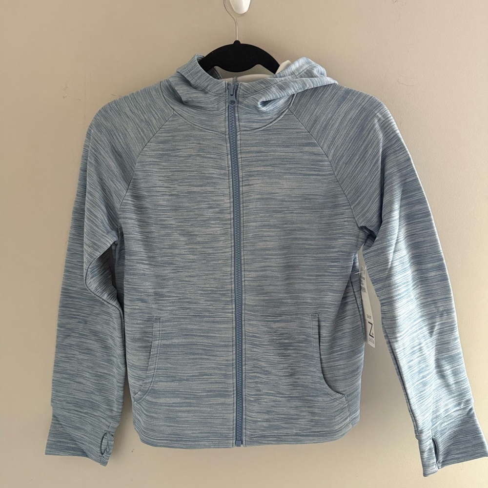 Z by Zella Girl’s Light Blue Zip-Up Hoodie